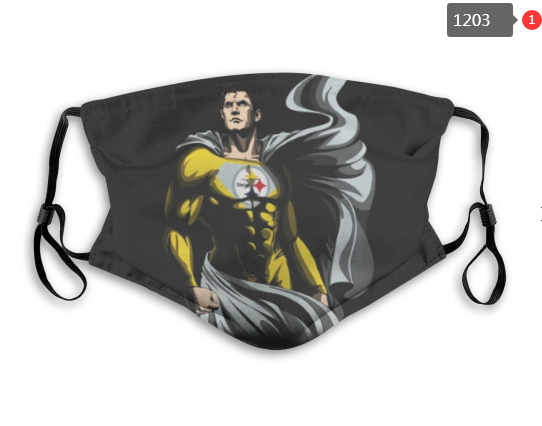 NFL Pittsburgh Steelers #17 Dust mask with filter->nfl dust mask->Sports Accessory